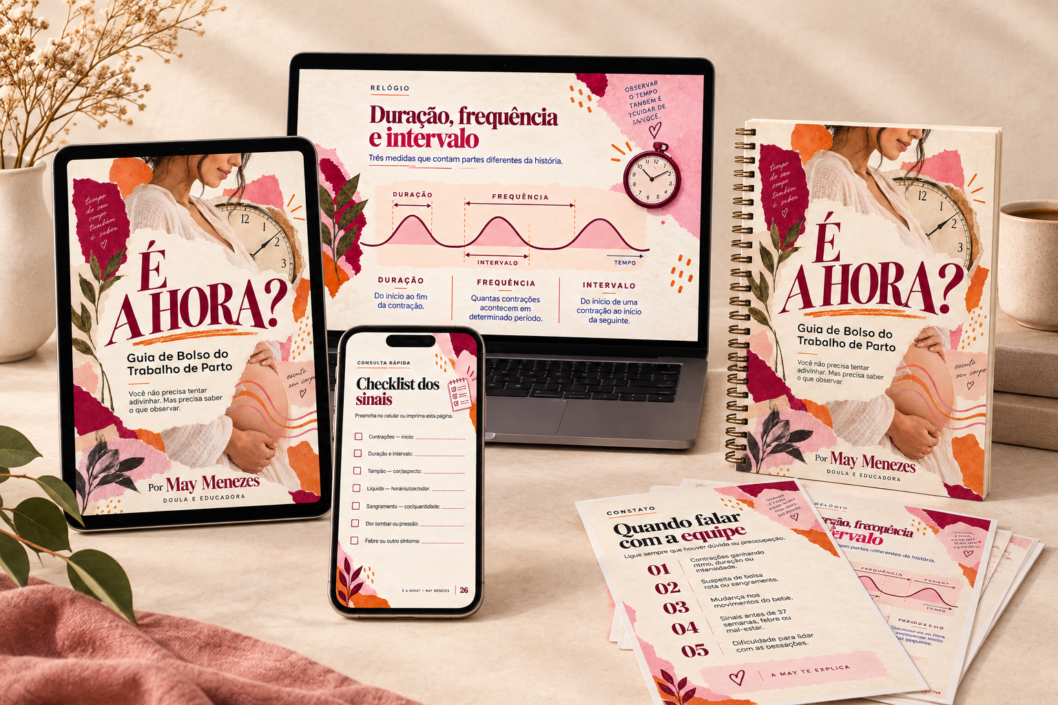 É A HORA? disponível para leitura no notebook, tablet, celular e para impressão